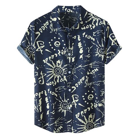 Gmwm Mens Graphic Shirts Hawaiian Beach Mens Casual Button Down Shirts