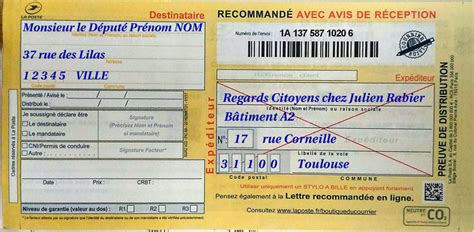 La Poste Lettre Recommand E Avec Accus De R Ception Lettres De Partage