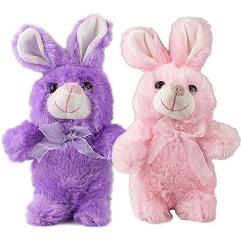 Plush Bunny Rabbit Stuffed Animal Small Easter Bunnies Set Of 2 By