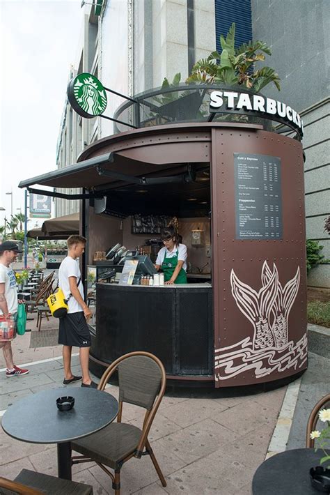 Starbucks Coffee Cart More Cafe Shop Design Kiosk Design Cafe