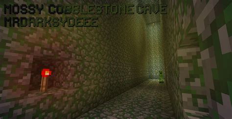 Mossy Cobblestone Cave Minecraft Project