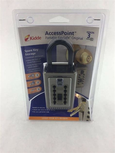 Kidde Access Point Portable Key Safe Lock Keys Combination Holds