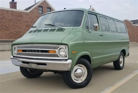 Big Green And Clean 1973 Dodge B Series Sportsman Bring A Trailer