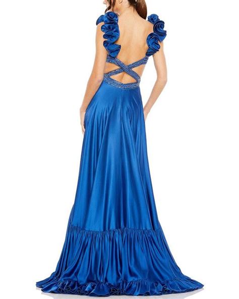 Mac Duggal Gown In Blue Lyst