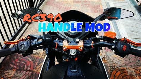 RC 390 HANDLE MODIFICATION FOR TOURING - YouTube