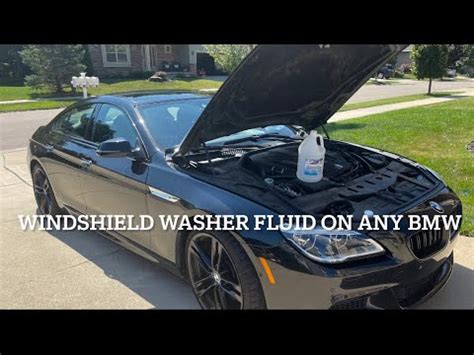 How To Fill Any BMW Windshield Washer Fluid Location Reservoir Cap