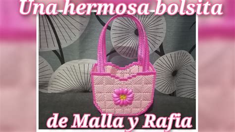 Como Hacer Una Bolsita Para Dulces De Malla Y Rafia Paso A Paso