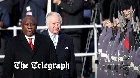 King Charles Welcomes South African President For First State Visit As