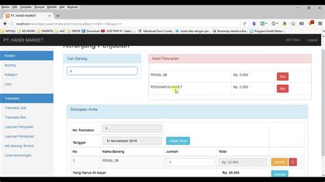 Stamptotal Blogg Se Source Code Aplikasi Penjualan Barang Kasir