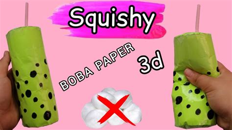 How To Make A Boba Paper SquishyPaper Squishy Tutorial Paper Squishy