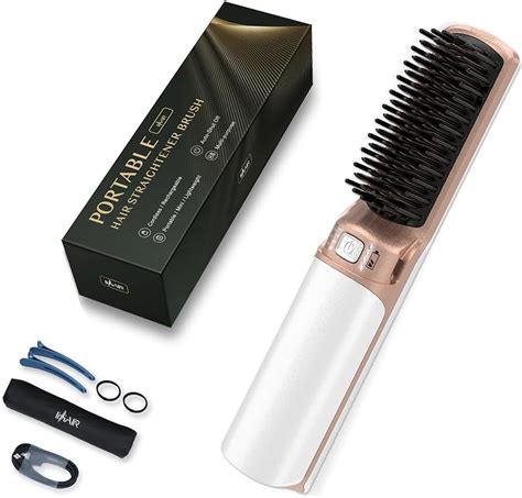 Amazon IHHAIR Hot Hair Straightener Brush Portable Mini Cordless Hair Straightener With