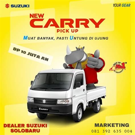 New Suzuki Carry Pick Up April Dealer Suzuki Solo