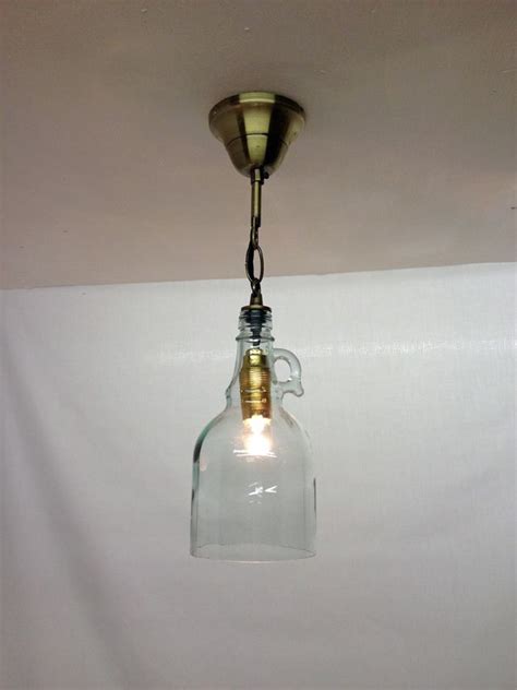 Bespoke Upcycled Glass Bottle Ceiling Light Ceiling Lights Upcycle Glass Hanging Ceiling Lights