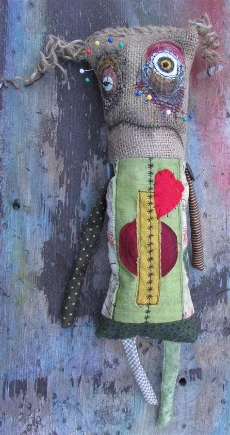 RESERVED FOR DEBRA Pin Eyed Voodoo Doll Ooak Handmade Art Doll Art