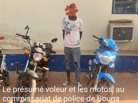 Côte dIvoire AIP Un présumé voleur de motos arrêté à Bouna AIP