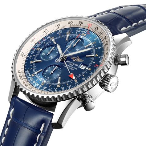 Navitimer Chronograph Gmt 46 Stainless Steel Blue A24322121c1p1 Breitling Gb