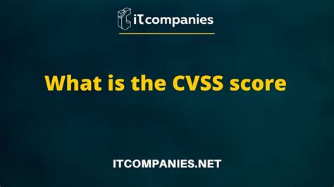 What is the CVSS Score (Common Vulnerability Scoring System) — IT ...