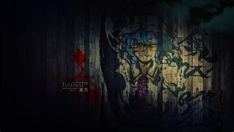 Wallpaper Anime Touhou Remilia Scarlet SENI Warna Kegelapan