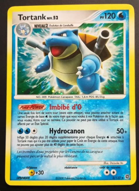 Tortank 2 132 Diamant et Perle Merveilles Secrètes carte Pokemon