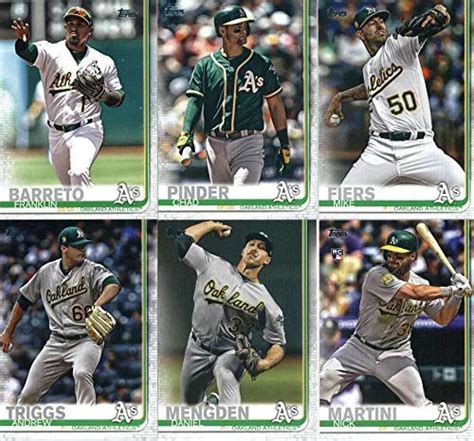 Amazon Topps Series Baseball Oakland Athletics Team Set Of