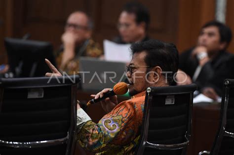 Syahrul Yasin Limpo Menjadi Saksi Mahkota Antara Foto