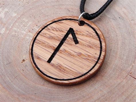 Laguz Rune Talisman Rune Pendant Viking Necklace Nordic Etsy