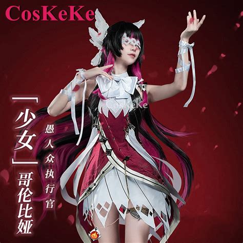 Coskeke Columbina Cosplay Anime Game Genshin Impact Costume Sweet