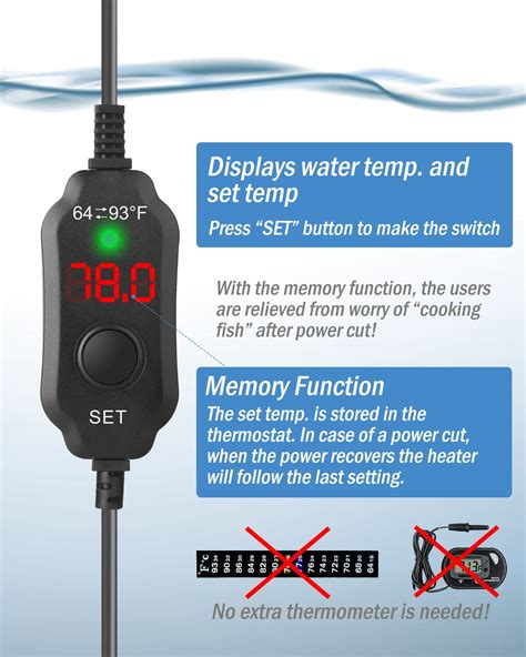 Snapklik Aquamiracle Adjustable W Aquarium Heater Submersible