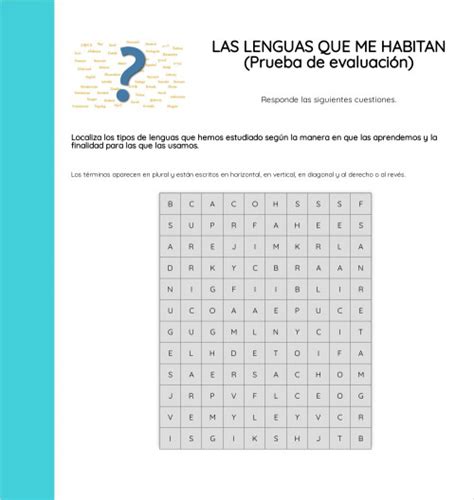 Diversidad Lingüística Fichas Interactivas Y Ejercicios Online Topworksheets