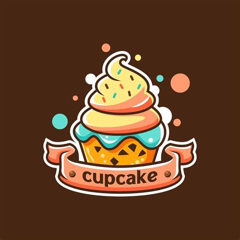 Cupcake Logo Vector 41412332 Vector Art At Vecteezy