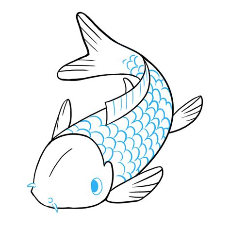 How To Draw A Koi Fish Really Easy Drawing Tutorial