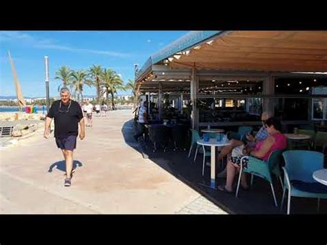 Salou Spain Beach Bars In Salou September Youtube