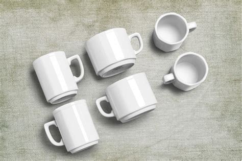 Tazas De Te Con Plato Porcelana Tsuji L Nea Octogonal Argenshop