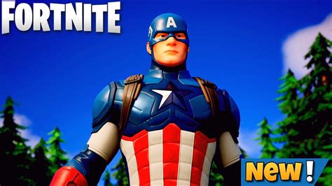 NEW CAPTAIN AMERICA SKIN AND ADAMANTIUM SHIELD IN FORTNITE YouTube