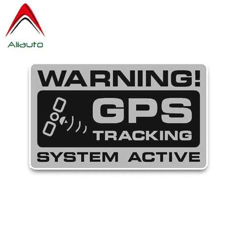 Aliauto Warning Car Sticker Noticeable Gps Tracking System Active