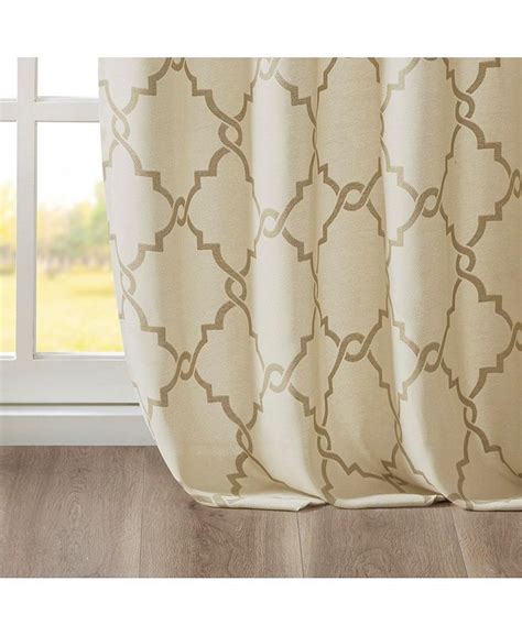 Madison Park Saratoga Fretwork Print Grommet Top Window Valance Macy S