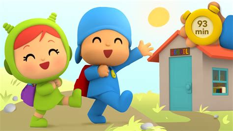 🏫 Pocoyo And Nina First Day Of The School 93 Min Animated Cartoon