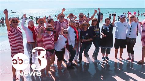 Thousands Kick Off 2024 With 38th Annual Polar Bear Dip At Flora Bama