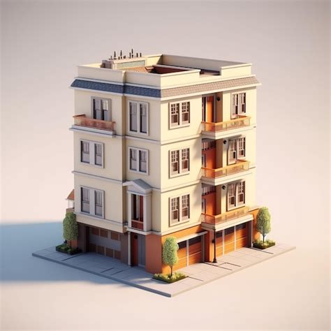 Premium Ai Image A Miniature Real Estate Building