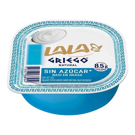 Yoghurt Lala Griego natural sin azúcar de 120 g Walmart