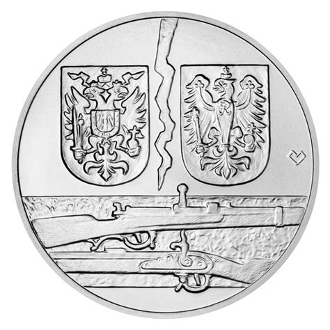 Silver 10oz medal Battle of Hradec Králové stand Czech Mint