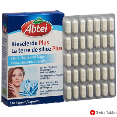 Buy Online Abtei Silica Plus Capsules 140 Pieces At SWISS TABLETS