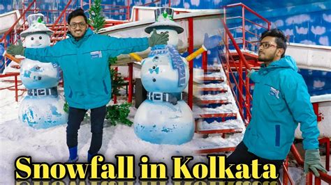 Snowfall In Kolkata Snow Park Axis Mall C In Kolkata Best