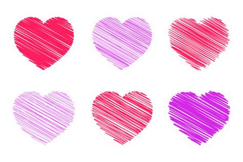 Free Vector | Scribble heart shaped doodle clipart - Clip Art Library