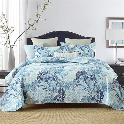 Amazon Autumn Dream Cotton Coastal Bedspread Quilt Sets Reversible