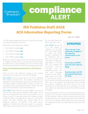 Fillable Online ACA Information Reporting Forms Fax Email Print PdfFiller