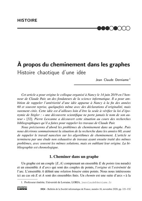 PDF À propos du cheminement dans les graphes