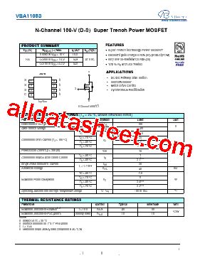 VBA1108S Datasheet PDF VBsemi Electronics Co Ltd