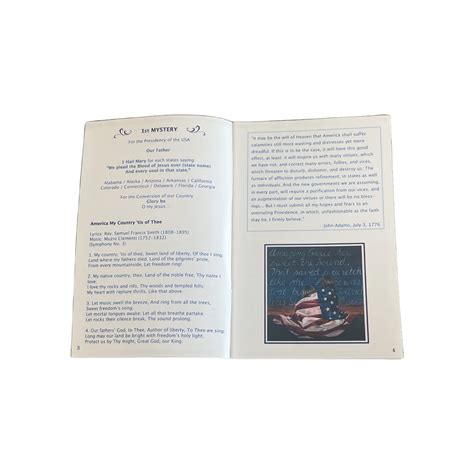 The Patriotic Rosary Booklet - Rosa Mystica House of Prayer : Rosa Mystica House of Prayer