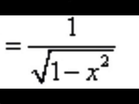 Inverse Trig Derivatives Flashcards Quizlet